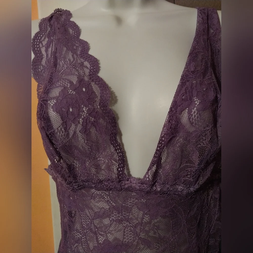 Victoria's Secret Purple Lace Chemise - Picture 3 of 3